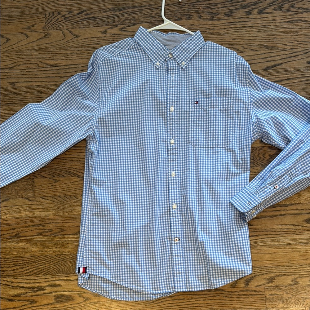 Tommy Hilfiger Blue Gingham Casual Shirt